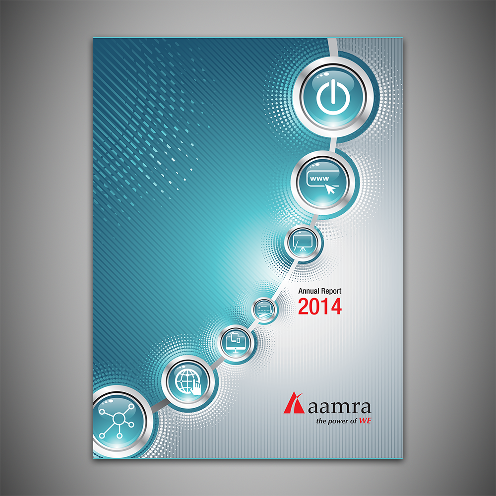aamra Technology Limited's Annual Report 2014. I was the lead coordinator responsible for working with all the departments of ATL, writing and composing the report and working with the publishers in preparing and printing it.